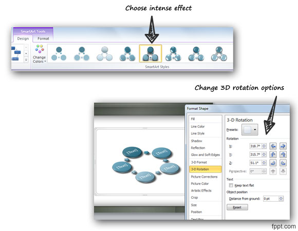 Erstellen Sie Eine Kreisformige Flussdiagramm In Powerpoint 10