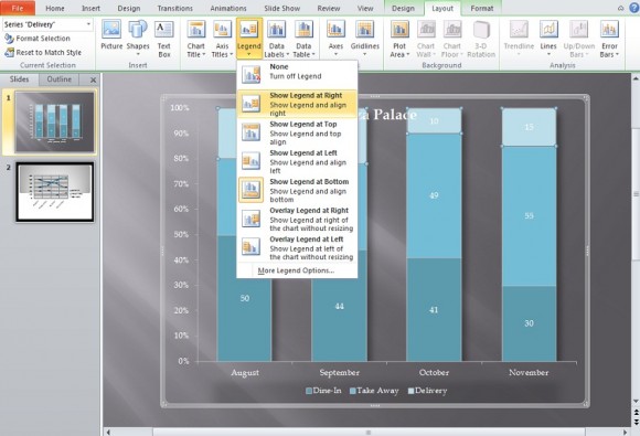 Как изменить цвета в диаграмме powerpoint