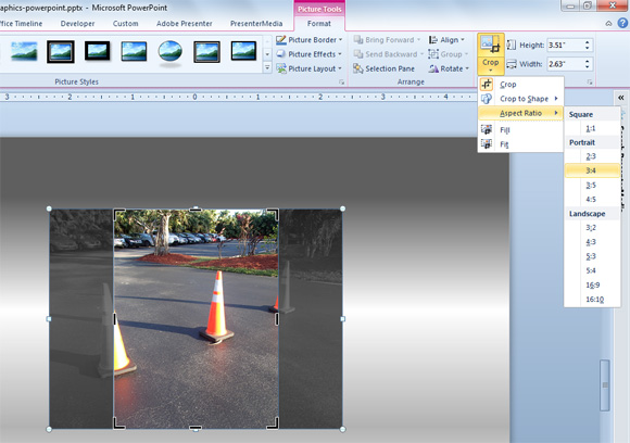 Как обрезать картинку в powerpoint 2010