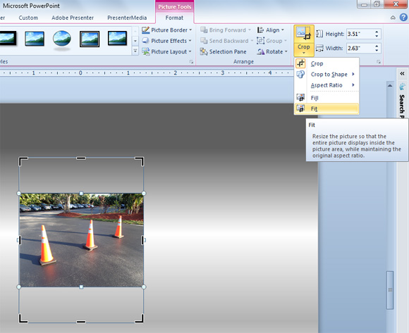 Как обрезать картинку в powerpoint 2010