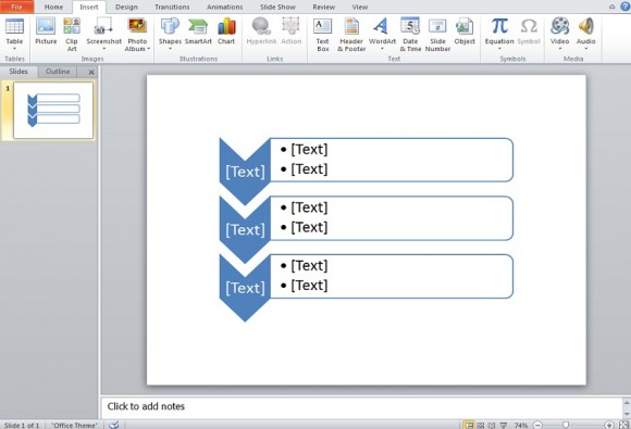 Как сделать блок схему в powerpoint