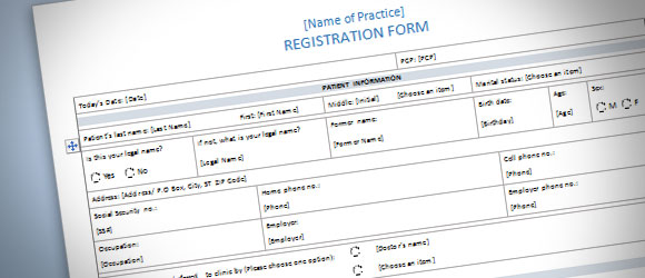 Patient Formulaire D 39 Inscription Modele Pour Word 2013