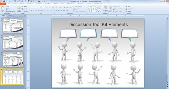 Animierte Legenden Sprechblasen Und Diskussion Vorlagen Fur Powerpoint Prasentationen