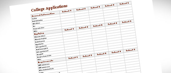 Excel Icin Kolej Karsilastirma Sablon