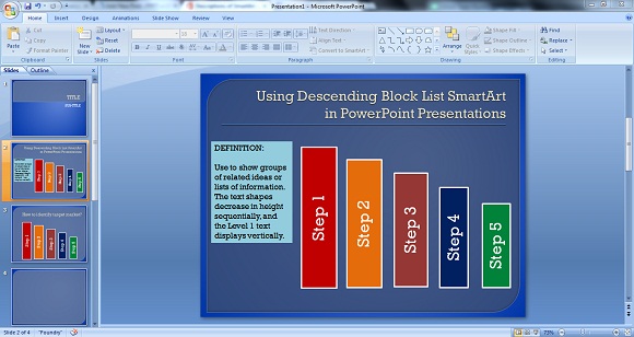 Работа с рисунками smartart в powerpoint