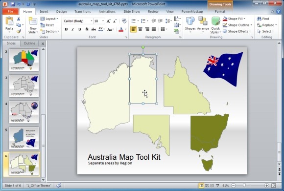 Customizing The Australia Map Template