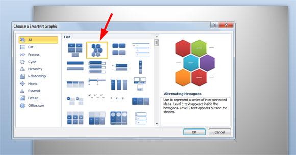 Wie Ein Honeycomb Diagramm In Powerpoint Zu Machen