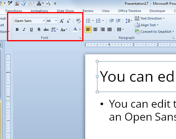 powerpoint missing fonts