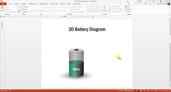 Wie Man 3d Batterie Grafiken Fur Powerpoint Formen Mit