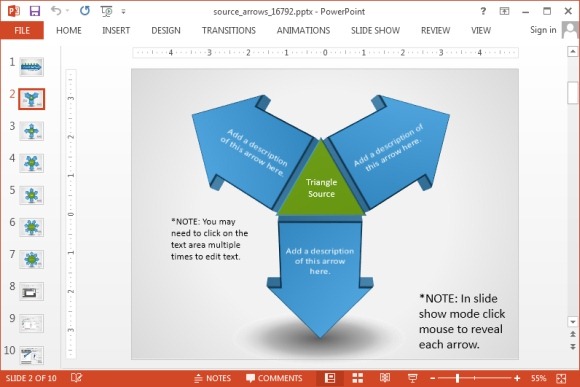 Как сделать анимированные стрелки в powerpoint