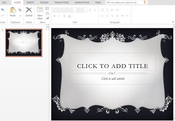 Couture Powerpoint Vorlage