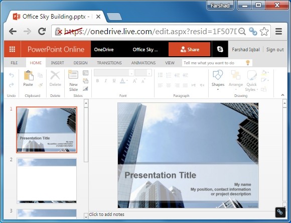 PowerPoint on-line