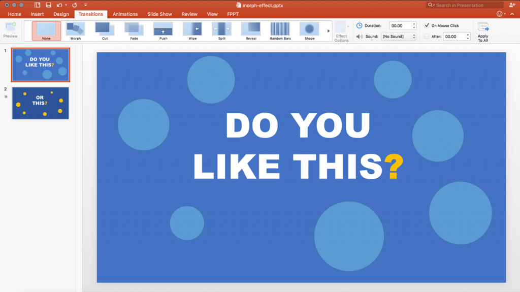 How To Use Morph In Powerpoint