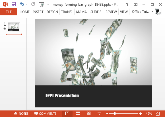 animação de vídeo dinheiro para PowerPoint