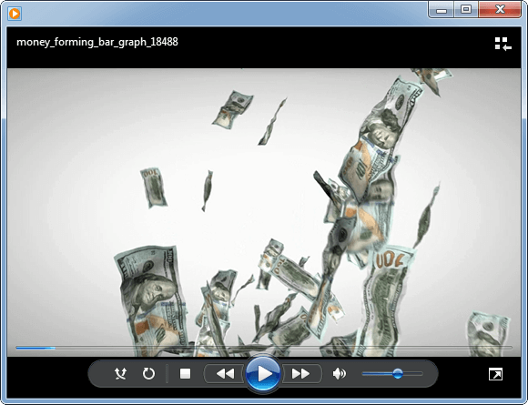animação de vídeo dinheiro