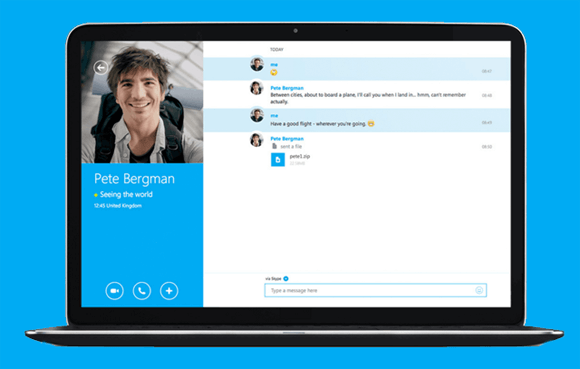 permiterea accesului la ecran cu Skype