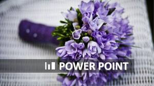 Modèle PowerPoint violet et élégant