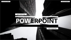 Black Magazine Wind Powerpoint-Vorlagen