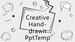 Modèles PPT créatifs peints à la main