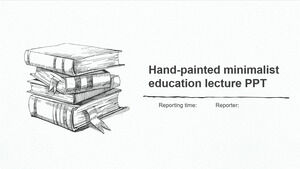 Discuție despre educație minimalistă desenată manual PPT