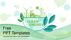 綠色清潔能源PowerPoint模板
