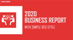 PowerPoint-Vorlagen für rote Geschäftsberichte