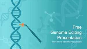 Șablon PowerPoint pentru subiecte medicale de terapie genetică