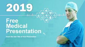 2019年医療計画 PowerPointプレゼンテーションのテンプレート