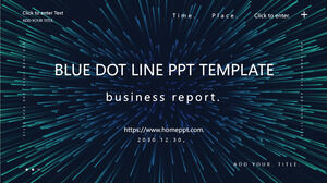 藍點線業務PowerPoint模板