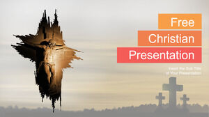 Template PowerPoint untuk tema Kristen Yesus