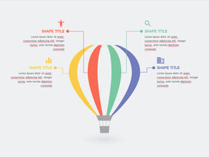 Modelos de balão de ar quente para PowerPoint