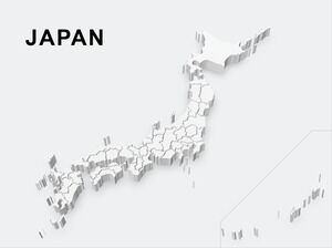 Modelli PowerPoint 3D per la mappa del Giappone