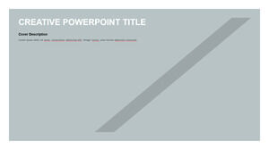 Modèles PowerPoint de forme diagonale minimale
