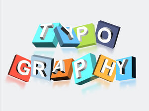 3D-Block-Typografia-PowerPoint-Szablony