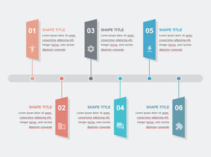 Timeline-Segno-Tag-Modelli PowerPoint