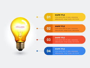 Iluminare-Idee-Lista-PowerPoint-Șablon