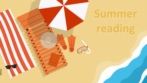 暑期阅读，夏季读书俱乐部模板。
