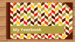 Modèle d'annuaire. Formes colorées ou couvertures en cuir.