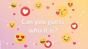 Bisakah Anda menebak siapa itu? Templat slide SEL dengan emoji.