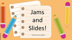 Jam 和幻灯片，Jamboard 背景模板。