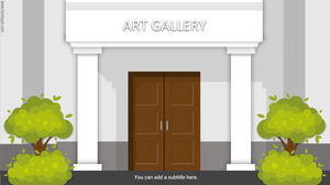 Galeria de artă virtuală, șablon interactiv.