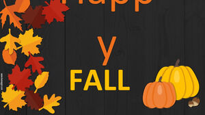 Happy Fall, slide musim dan agenda.