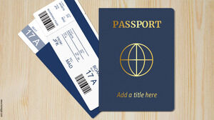 Modello di diapositive del passaporto.