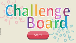 Интерактивный шаблон Challenge Board.