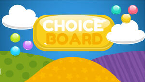 Gems Choice Board-Vorlage für Google Slides oder PowerPoint