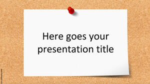 Bulletin Board presentation template.