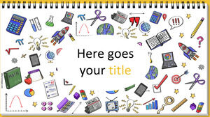 Șablon gratuit Doodles pentru Google Slides sau PowerPoint Prezentări