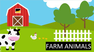 Бесплатные фигуры сельскохозяйственных животных для Google Slides или PowerPoint