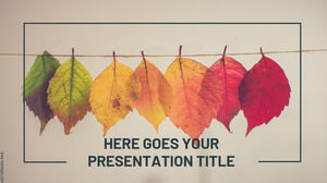 Plantilla libre de otoño para Google Slides o PowerPoint