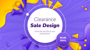 Clearance Sale Free Presentation Background Design for Google Slides theme and PowerPoint Template